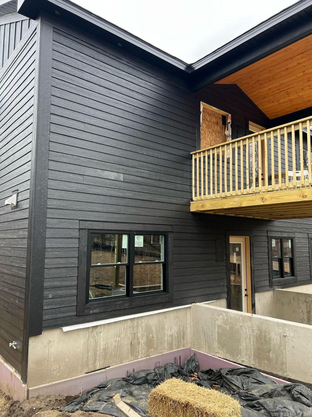 Modern Black Lap Siding